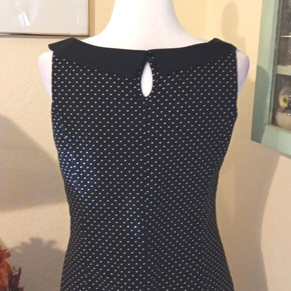 Kaliko Elegant Black Polka Dot Dress And Jacket - Picture 10 of 15